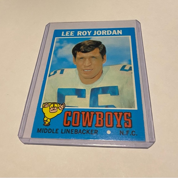 Topps Football Card Other - Lee Roy Jordan 1971 Topps Football Card # 31 Dallas Cowboys Vintage Collectible